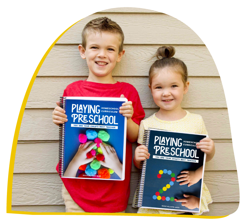 Children with Preschool Books